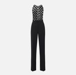 Jumpsuit aus leichtem Crêpe mit Schleifen