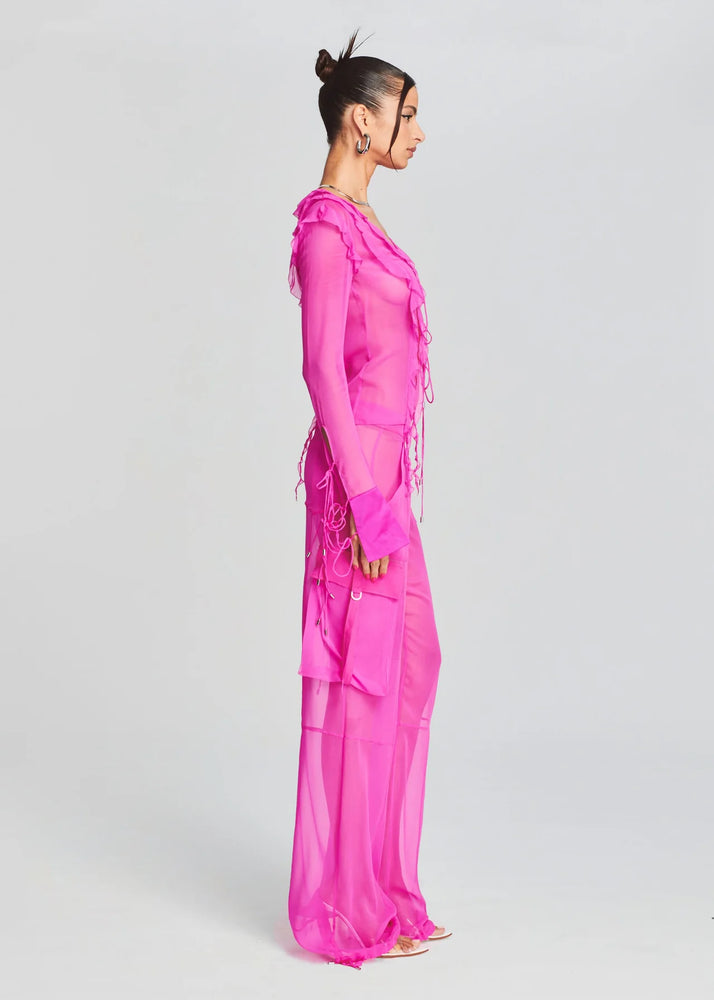 AVIVA SILK CHIFFON BLOUSE