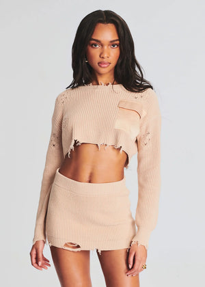 CROPPED DEVIN SWEATER