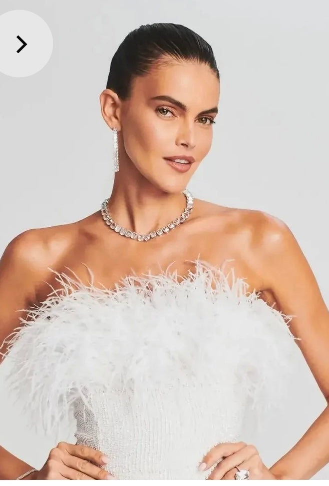 TORIN SEQUIN FEATHER DRESS