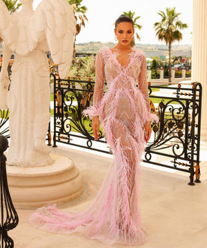 SWAN DRESS NOURA COUTURE