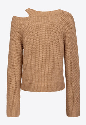 GERIPPTER PULLOVER AUS KASCHMIR
