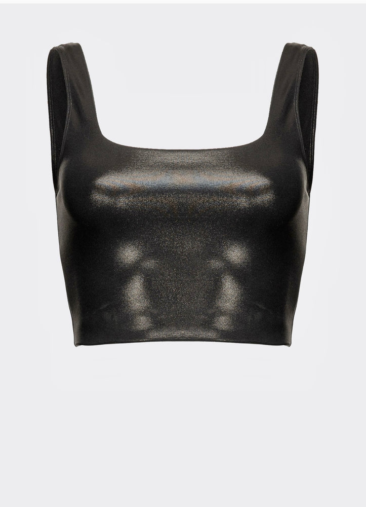 CROP-TOP IN METALLIC