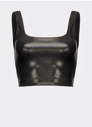 CROP-TOP IN METALLIC