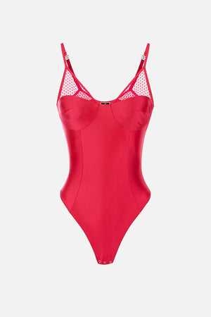 Body aus Lycra und Tüll