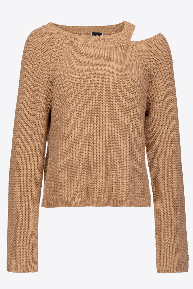 GERIPPTER PULLOVER AUS KASCHMIR