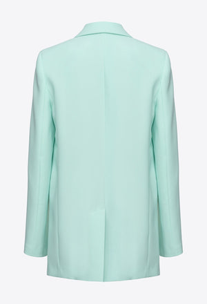 EINREIHIGER BLAZER AUS STRETCH-CRÊPE