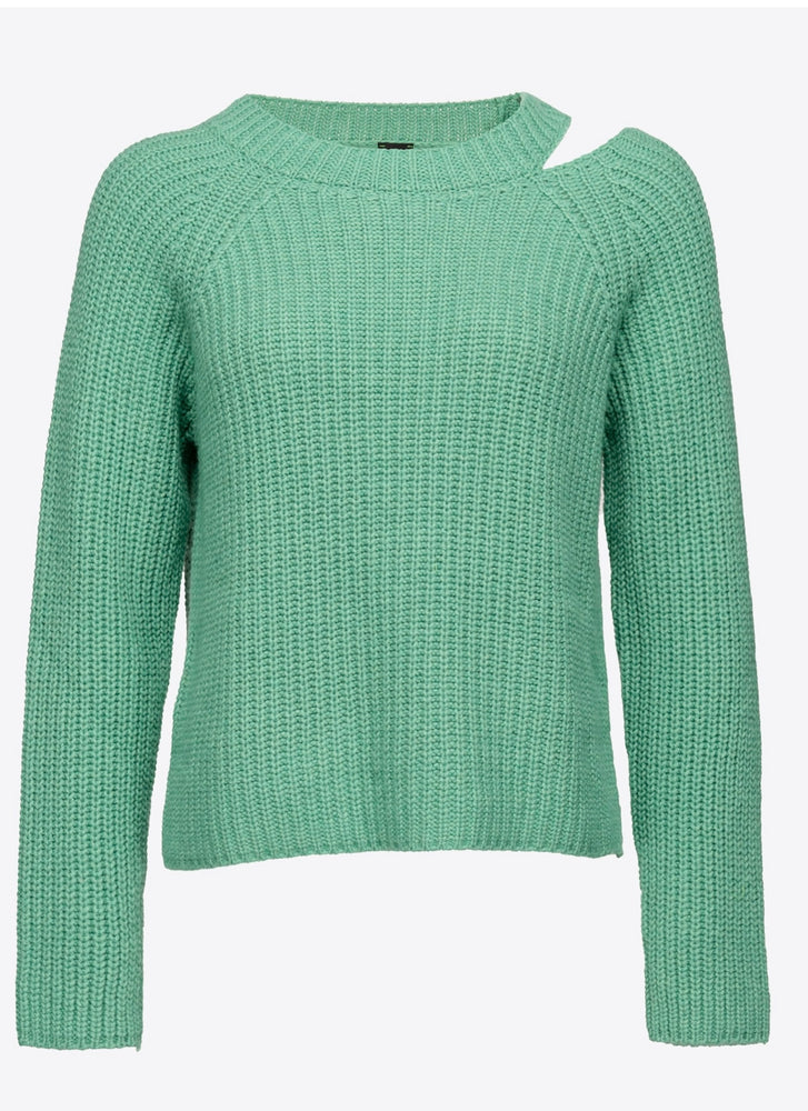GERIPPTER PULLOVER AUS KASCHMIR WEISS