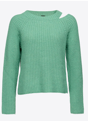GERIPPTER PULLOVER AUS KASCHMIR WEISS