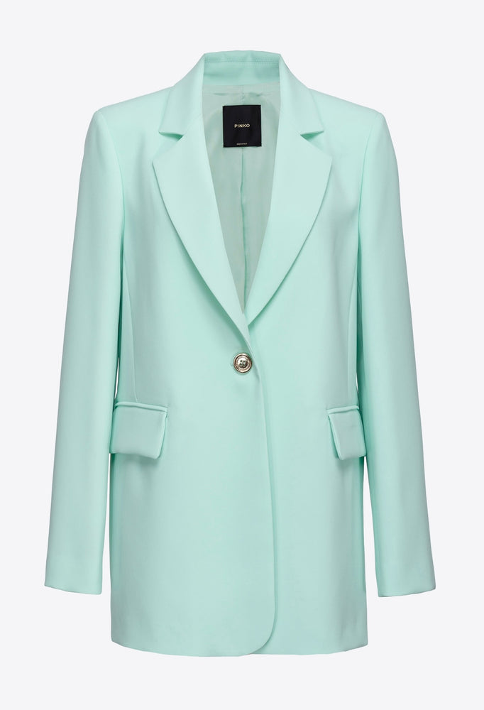 EINREIHIGER BLAZER AUS STRETCH-CRÊPE