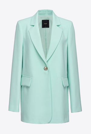 EINREIHIGER BLAZER AUS STRETCH-CRÊPE