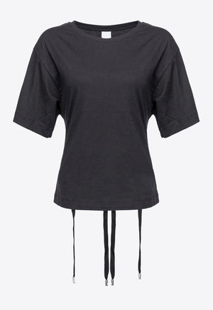 T-SHIRT MIT SCHNÜRBÄNDERN AUF DER RÜCKSEITE